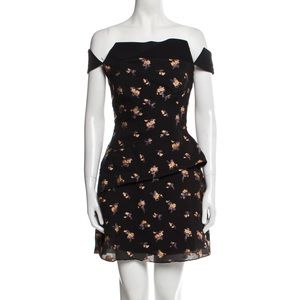 Roland Mouret A-Line Dress Black
Floral Print, Size 6